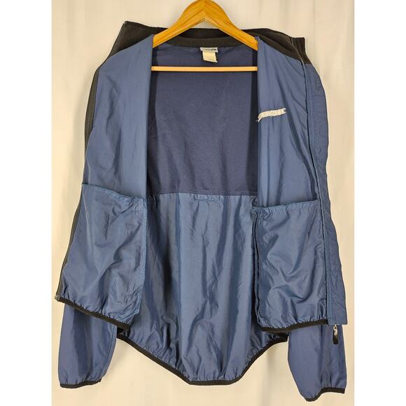 TREK MEN'S BLUE CYCLING WIND BREAKER SIZE XL BLUE FLEECE COLLAR/REFLECTIVE TRIM - Picture 3 of 15
